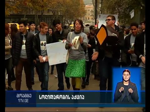 პარიზის გლობალური კონფერენციის მხარდამჭერი აქცია თბილისში