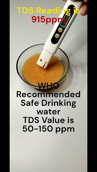 TDS Meter/ finding Total Dissolved Solids value in ppm for safe Drinking water# WHO Recommendation.