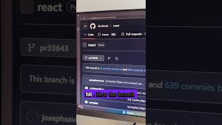 Github repo to VSCode in Browser with just one key press.    #softwareengineer  #github #vscode