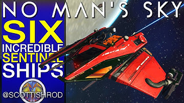6 Incredible Sentinel Ships - Rare S-Class Upgraded - No Man