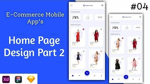 Tutorial #04 E-commerce Home Page Design Part 2 | Prototype or Wireframe in Adobe Xd