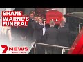 Shane Warne's private funeral | 7NEWS
