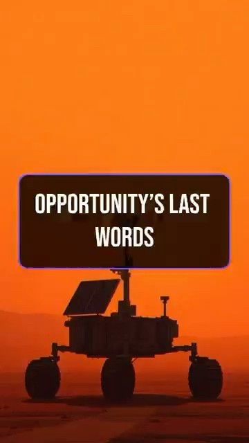 The Last Words of the Mars Rover - YouTube