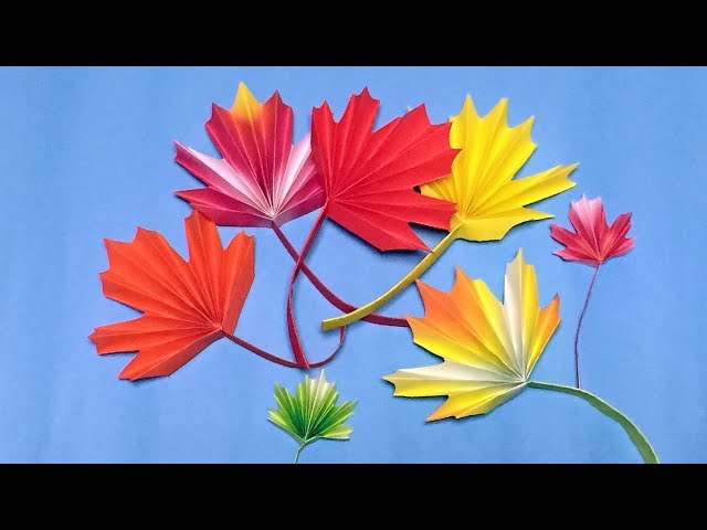 Easy Folded Paper Leaves for Your Thanksgiving Table! — super make it