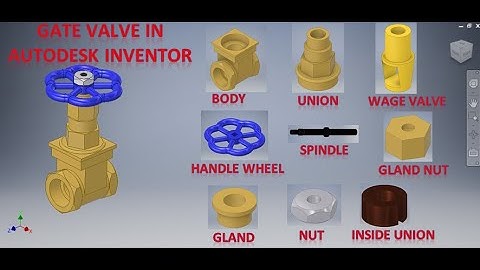 Gate Valve Assembly in Autodesk Inventor || Inventor Assembly Tutorials || Inventor 3d Tutorials