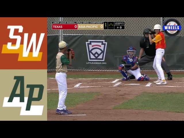 Texas vs Asia-Pacific  Championship Game Junior League Baseball