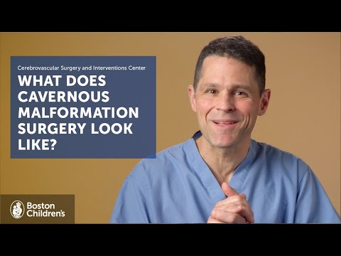What is surgery for cavernous malformations like? | Boston Children’s Hospital