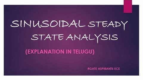 Network Theory - Lec 38. Sinusoidal Steady State Analysis