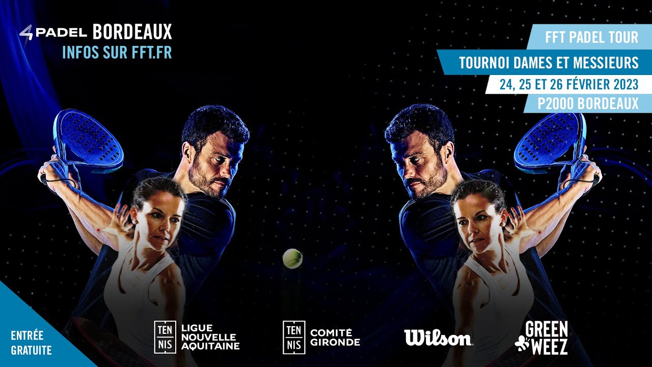FFT Padel Tour Bordeaux 2023 - Cyril Hanouna / Mario Huete vs Vincent Ammouial / Dario Maturi