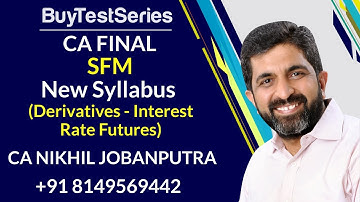 CA Final SFM New Syllabus Derivatives Interest Rate Futures Lectures by CA Nikhil Jobanputra