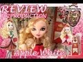 Review ever after high apple white en franais