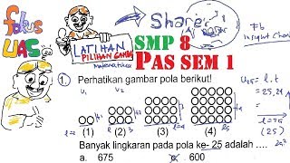 Latihan pas/uas semester 1 smp kelas 8pembahasan ini meliputi bablink
bab pola
bilanganhttps://www./playlist?list=plfddcsuilq-repgm3ks2eczc3hu07...