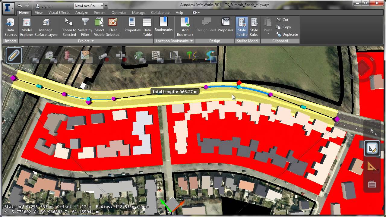 Autodesk InfraWorks 2014 - Efficiently Generate Preliminary Plans - YouTube