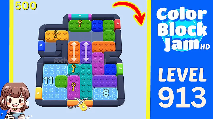 Color Block Jam Level 500 (913) Solution Walkthrough