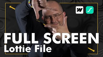 Full Screen Lottie Animation in Webflow – Easy Step-by-Step Guide