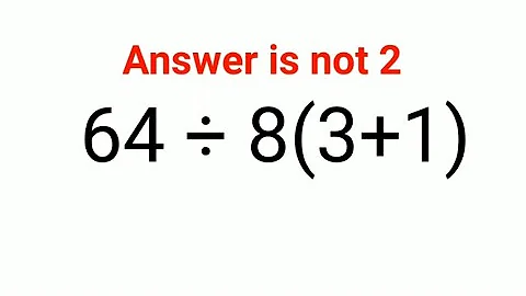 64÷8(3+1) The answer is not 2. Many got it wrong!  Ukraine Math Test #math #percentages #ukraine