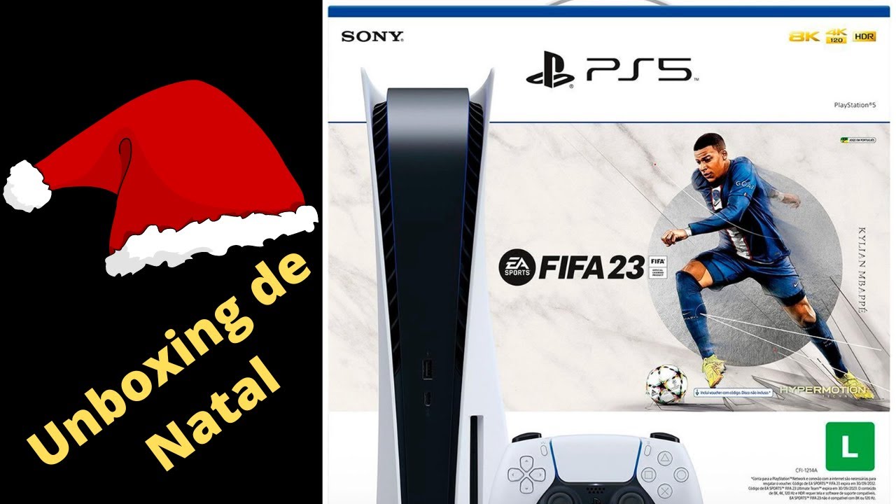 🔴Review & Unboxing Playstation 5 Midia Fisica - Edição Fifa 23 