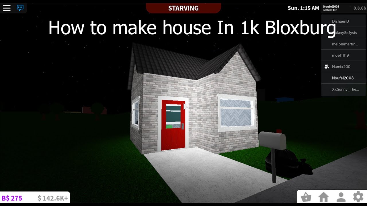 How to Make House In 1k Bloxburg - YouTube