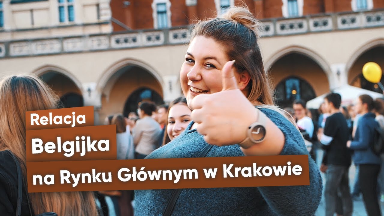 Belgijka na Rynku Głównym w Krakowie