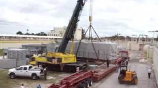 Harrison Crane Setting 120K pound generator at Alexander Orr Water Treatment Plant