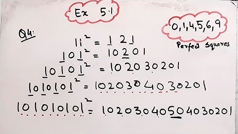Observe the following pattern and supply the missing Numbers I Class 8I Square and Square Roots I