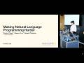 Making Natural Language Programming Harder | Vivian Chan | PLATEAU 2026