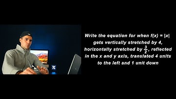 Grade 12 Advanced Functions (MHF4U) - Write Equation given Transformations