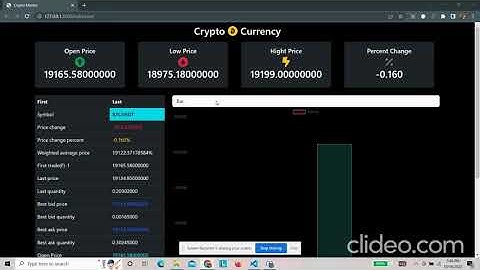 Crypto Currency Tracker Frontend Only With source code