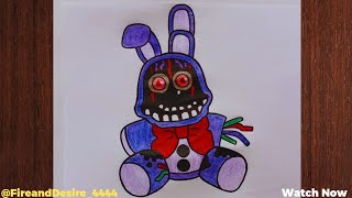 How to draw withered bonnie full body 