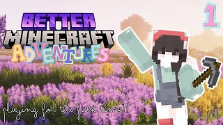 TRYING BETTER MINECRAFT FOR THE FIRST TIME!! II Fruit's Adventures #1