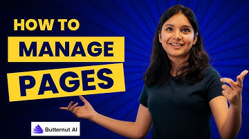 How to add, delete and edit Pages on Butternut AI | The best website builder from Silicon Valley