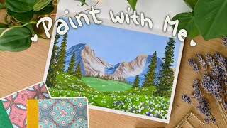 ♡ Cozy Spring Gouache Testing Arrtx Sketchbook | Paint With Me