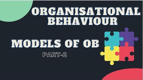 Models of OB | Organisational Behaviour | PART-2 | BBA/B.COM/MBA/M.COM/NET | Commerce and Management