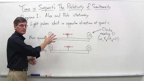 The relativity of simultaneity part 1   Stanford University   Coursera