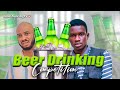 TWO NIGERIAN MEN CONSUME BOTTLES OF HOT BEER IN DRINKING COMPETITION