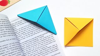 easy origami bookmark corner😊