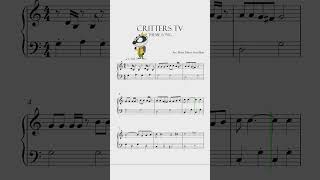 Critters TV Theme Song Sheet Music #shorts #piano #sheetmusic #sheetmusicplayalong #tiktok  #music