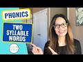 Understanding Two-Syllable Words