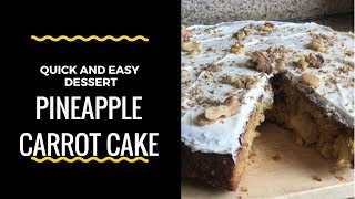 Looking for last minute easter dessert? you must try this simple and
delicious pineapple carrot cake, pairs great with some coffee or a
cold glass of milk. i...