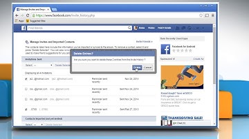 How to delete imported contacts on Facebook® :Tutorial