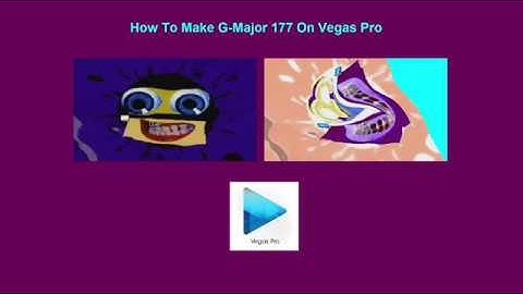 How To Make G-Major 177 On Vegas Pro