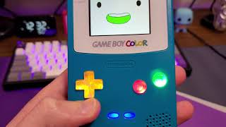Gameboy color 2 lights in d-pad mod
