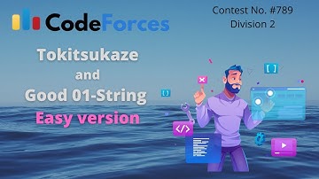 Tokitsukaze and Good 01-String (easy version) CodeForces Problem Round #789 Div 2 #coding #Hindi