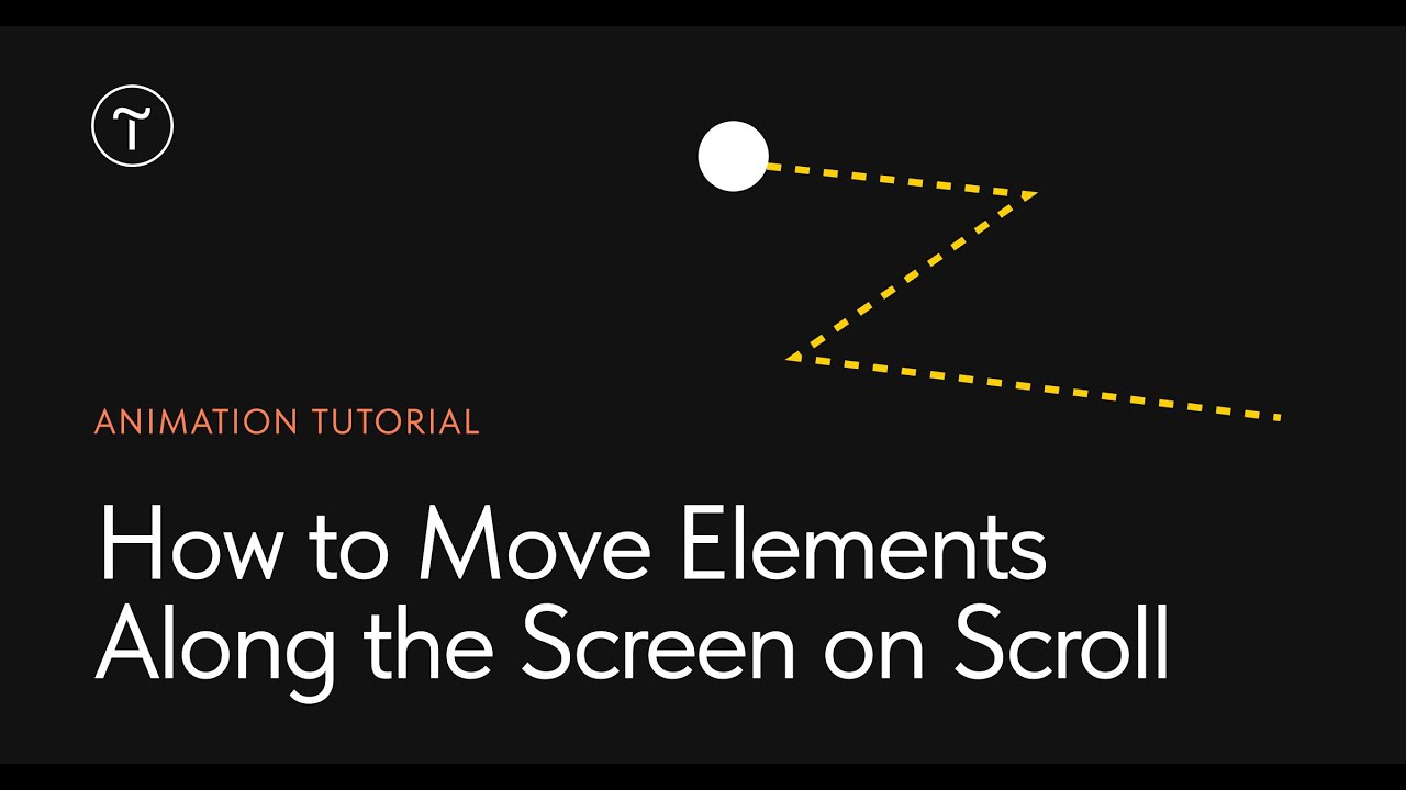 How to Move Elements Along the Screen on Scroll - YouTube