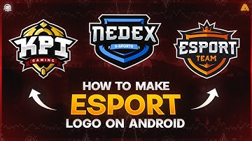 How To Make Gaming Esport Text Logo On Android || Gaming Text Logo Tutorial || Logo tutorial.