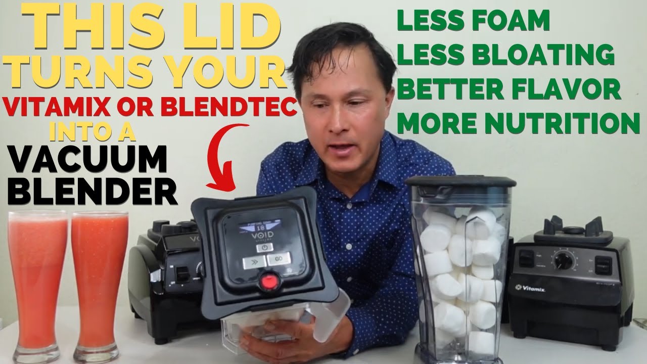 Turn a Vitamix or Blendtec into a Vacuum Blender with this Lid Kit 