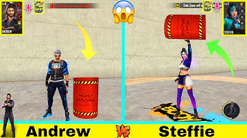 ANDREW VS STEFFIE FULL ABILITY TEST IN FREE FIRE - SAMSUNG A3,A5,A6,A7,J2,J3,J5,J7,S5,S6,S7,S9,A50