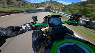 Kawasaki Z H2 SE Chasing 1290 Superduke R (Raw Video-Only engine sound)