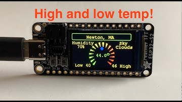 ESP32 OpenWeather High/Low temperature