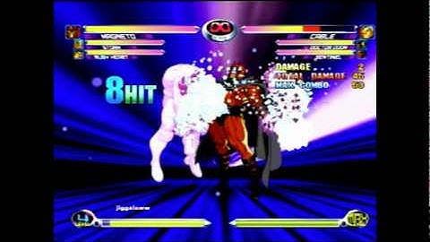 Marvel vs Capcom 2: Magneto unmashable tempest insane DMG!